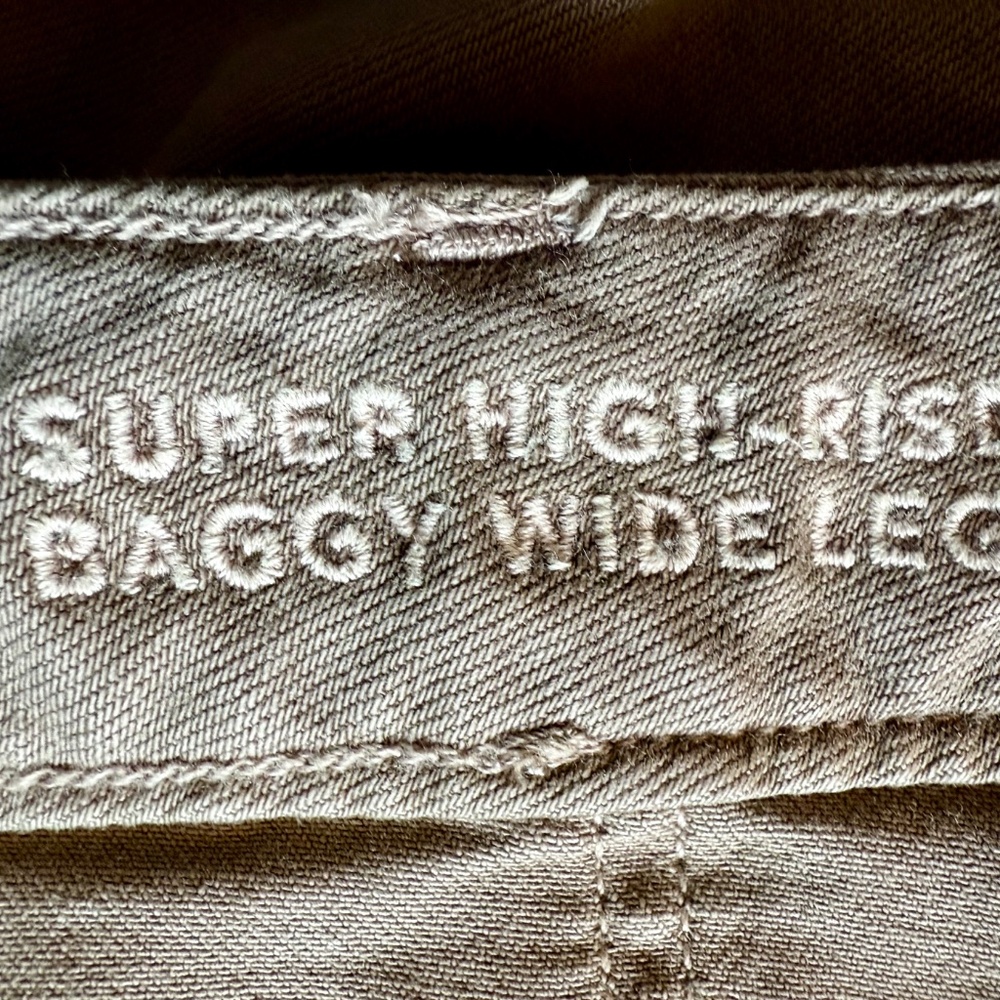 American Eagle wide leg brown/tan jeans - Picture 8 of 9